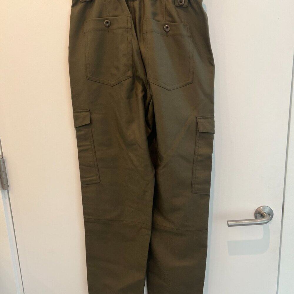 Banana Republic Olive Green Cargo Utility Pants NWT Size 6 Straight Leg - Picture 4 of 9